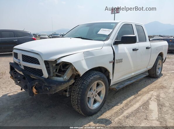 1C6RR7FT5HS587875 2017 RAM 1500 White Առջևի ձախ երեք քառորդ տեսարան