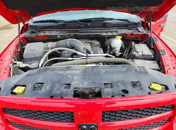 1C6RR7FT5KS517414 2019 RAM 1500 Red Rear interior view