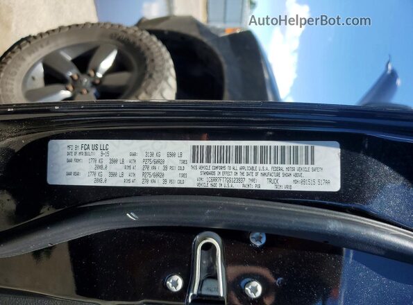 1C6RR7FT7GS123937 2016 RAM 1500 Черный Вид подкапотного пространства