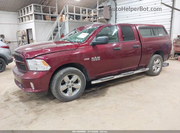 1C6RR7FT8JS308084 2018 RAM 1500 Burgundy Передня ліва чверть