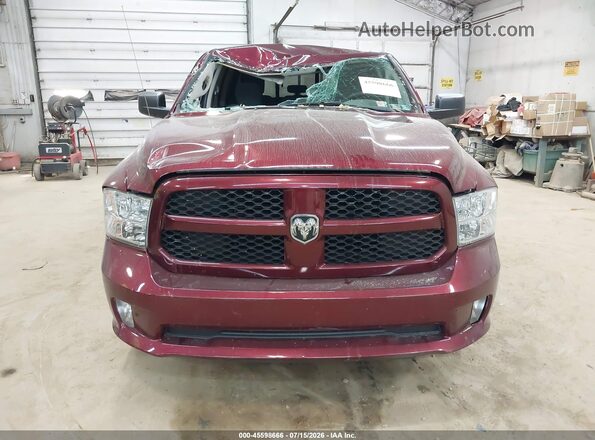 1C6RR7FT8JS308084 2018 RAM 1500 Burgundy Вид щитка приладів