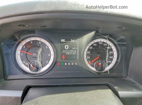 1C6RR7FTXPS590575 2023 RAM 1500 Black Instrument cluster view