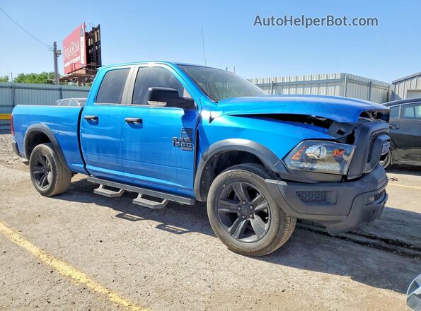 1C6RR7GG0MS527417 2021 RAM 1500 Синий Передняя правая четверть