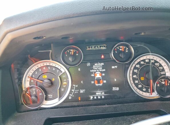 1C6RR7GG0MS527417 2021 RAM 1500 Синий Вид щитка приборов