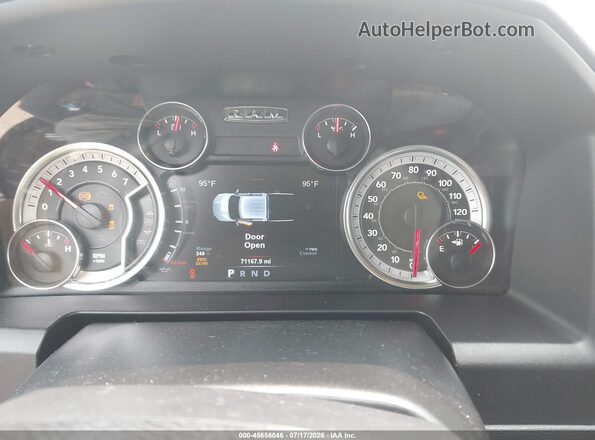 1C6RR7GG4JS311453 2018 RAM 1500 Red Rear seats view
