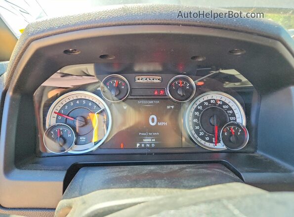 1C6RR7GG5MS519720 2021 RAM 1500 Charcoal Instrument cluster view