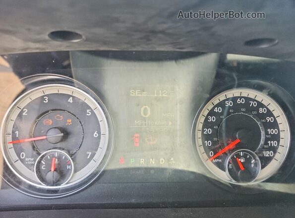 1C6RR7GG7GS300634 2016 RAM 1500 Silver Սարքավորումների վահանակի տեսք