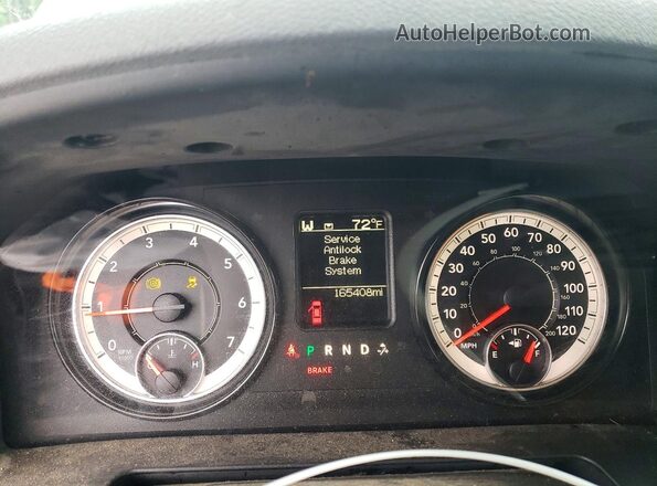 1C6RR7GGXGS356521 2016 RAM 1500 Black Вид щитка приладів