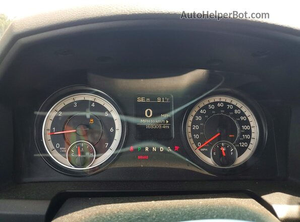 1C6RR7GT5GS396454 2016 RAM 1500 Black Вид щитка приладів