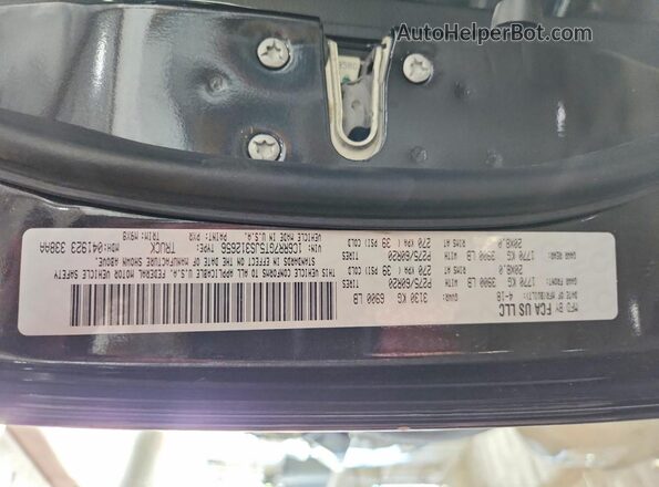 1C6RR7GT5JS312656 2018 RAM 1500 Charcoal VIN sticker view