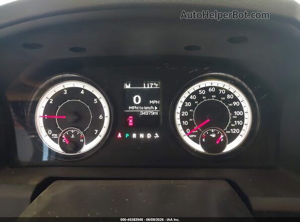 1C6RR7KG0GS341789 2016 RAM 1500 Gray უკანა სავარძლების ხედი