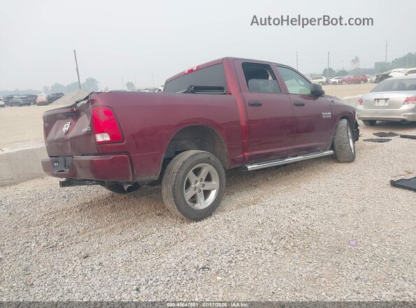 1C6RR7KG2GS409753 2016 RAM 1500 Maroon Rear right