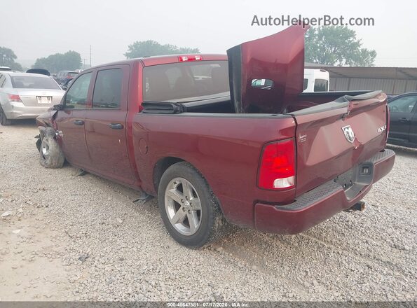 1C6RR7KG2GS409753 2016 RAM 1500 Maroon Rear left