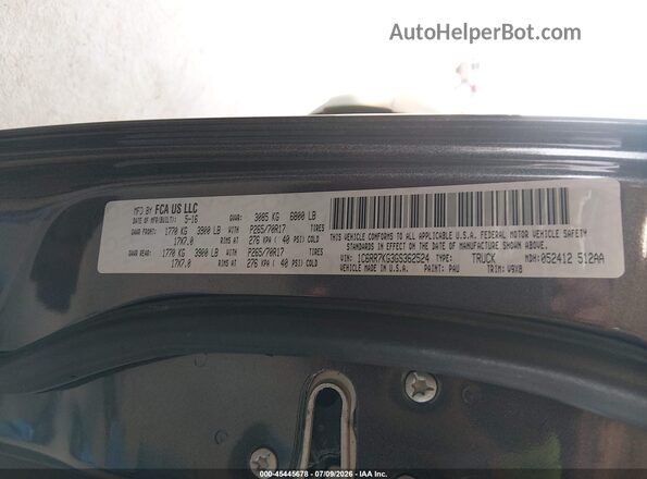 1C6RR7KG3GS362524 2016 RAM 1500 Gray Widok komory silnika