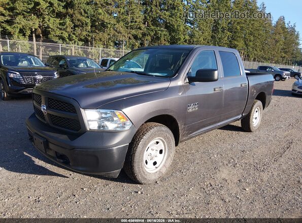 1C6RR7KG3JS294197 2018 RAM 1500 Gray წინა მარცხენა ხედი სამი მეოთხედიდან