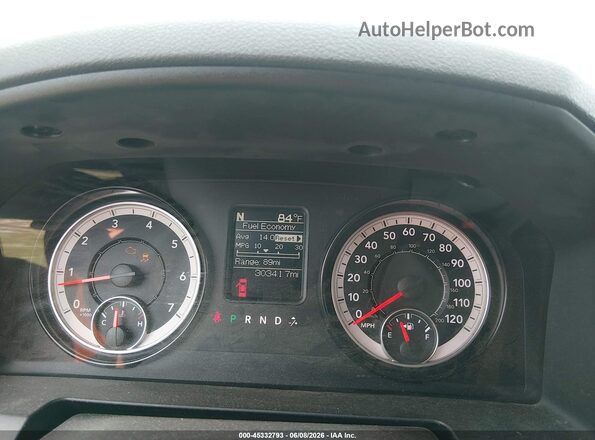 1C6RR7KG4GS362404 2016 RAM 1500 Черный Вид задних сидений