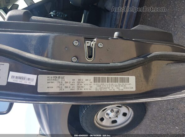 1C6RR7KG4GS377257 2016 RAM 1500 Gray Vista del compartimento del motor