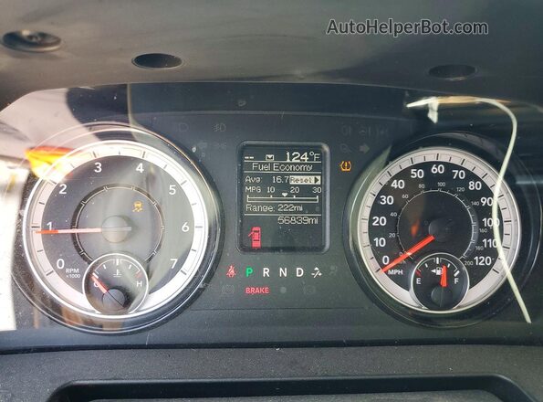 1C6RR7KG6MS501279 2021 RAM 1500 Белый Вид щитка приборов