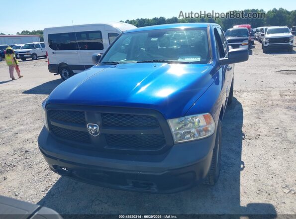 1C6RR7KG7JS306741 2018 RAM 1500 Blue Instrument cluster view