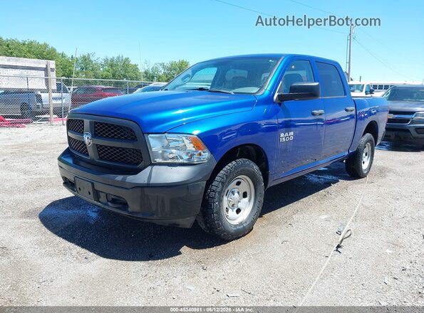 1C6RR7KG9JS293104 2018 RAM 1500 Blue Front left