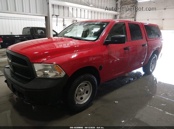 1C6RR7KG9JS293121 2018 RAM 1500 Red Front left
