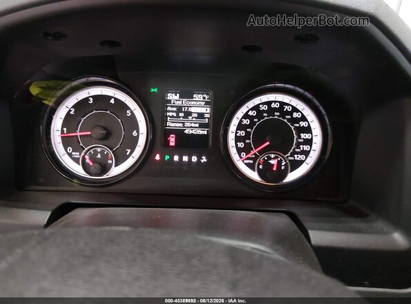 1C6RR7KG9JS293121 2018 RAM 1500 Red Rear seats view