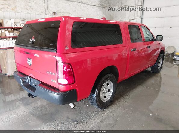 1C6RR7KG9JS293121 2018 RAM 1500 Red Rear right