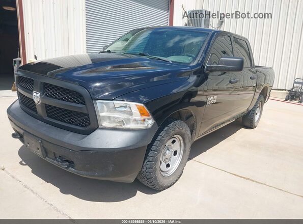 1C6RR7KG9MS551464 2021 RAM 1500 CLASSIC Black Առջևի ձախ երեք քառորդ տեսարան
