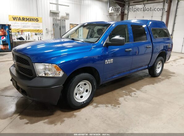 1C6RR7KGXHS770147 2017 RAM 1500 Blue Առջևի ձախ երեք քառորդ տեսարան