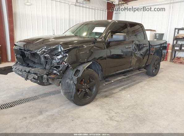 1C6RR7KGXJS230996 2018 RAM 1500 Black Առջևի ձախ երեք քառորդ տեսարան