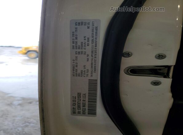 1C6RR7KT1LS155928 2020 RAM 1500 White ძრავის განყოფილების ხედი