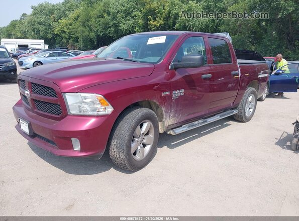 1C6RR7KT3KS506370 2019 RAM 1500 CLASSIC Red Առջևի ձախ երեք քառորդ տեսարան