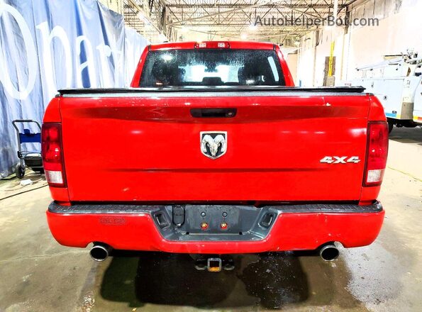 1C6RR7KT4HS846359 2017 RAM 1500 Red Widok z tyłu