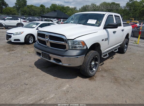 1C6RR7KT7GS360174 2016 RAM 1500 White Առջևի ձախ երեք քառորդ տեսարան
