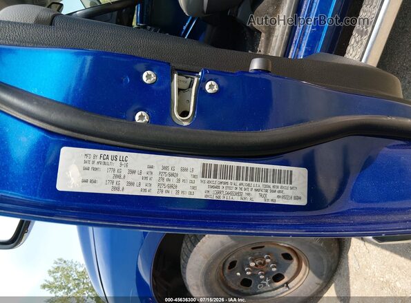 1C6RR7LG4HS530932 2017 RAM 1500 Blue Vista del compartimento del motor