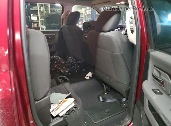1C6RR7LG6KS740830 2019 RAM 1500 Burgundy Vista de los asientos traseros