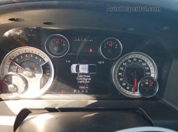 1C6RR7LG7GS401906 2016 RAM 1500 Черный Вид щитка приборов