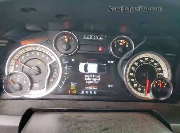 1C6RR7LG8GS340047 2016 RAM 1500 Black Vista del cuadro de instrumentos