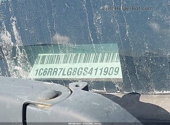1C6RR7LG8GS411909 2016 RAM 1500 Burgundy Вид підкапотного простору