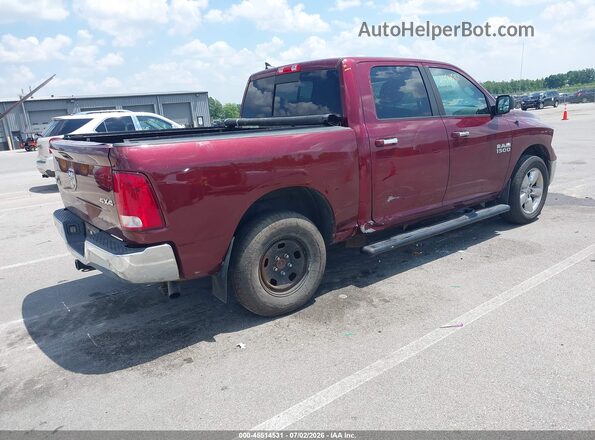 1C6RR7LG8GS411909 2016 RAM 1500 Burgundy Задня права чверть