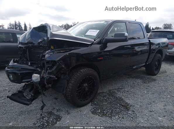 1C6RR7LM0JS353243 2018 RAM 1500 Black Front left