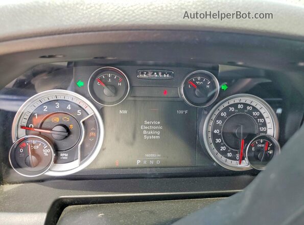 1C6RR7LM7HS872042 2017 RAM 1500 Silver Instrument cluster view