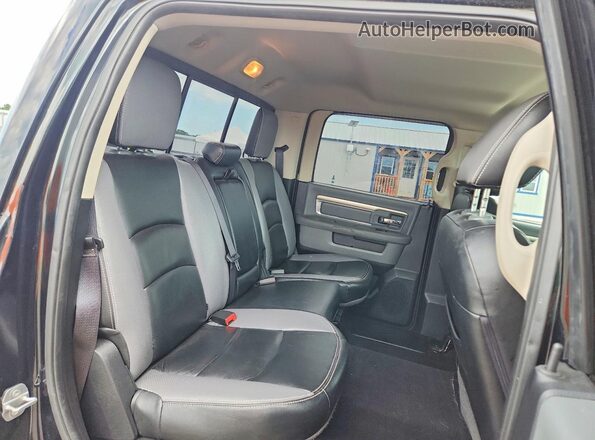 1C6RR7LT1GS205599 2016 RAM 1500 Black უკანა სავარძლების ხედი