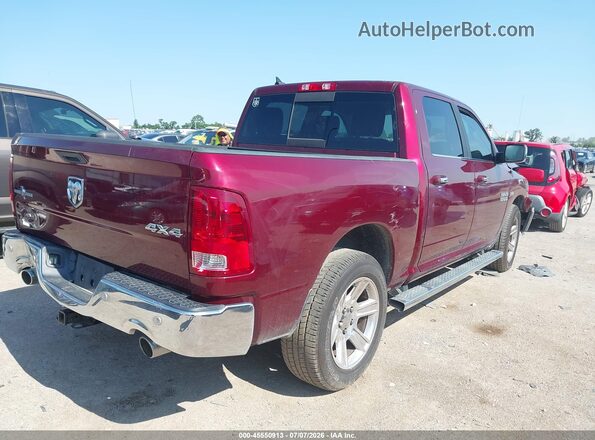 1C6RR7LT2JS137966 2018 RAM 1500 Темно-бордовый Задняя правая четверть