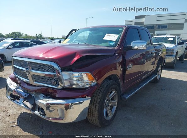 1C6RR7LT2JS137966 2018 RAM 1500 Темно-бордовый Передняя левая четверть