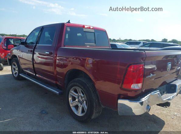 1C6RR7LT2JS137966 2018 RAM 1500 Темно-бордовый Задняя левая четверть