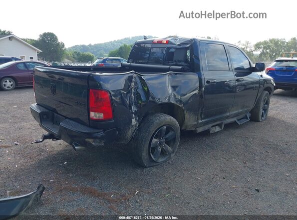 1C6RR7LT2JS337942 2018 RAM 1500 Черный Задняя правая четверть