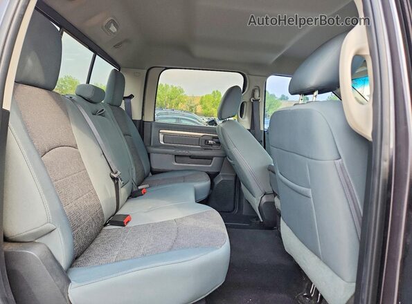 1C6RR7LT3GS302965 2016 RAM 1500 Gray უკანა სავარძლების ხედი