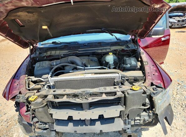 1C6RR7LT4GS422371 2016 RAM 1500 Burgundy უკანა სალონის ხედი
