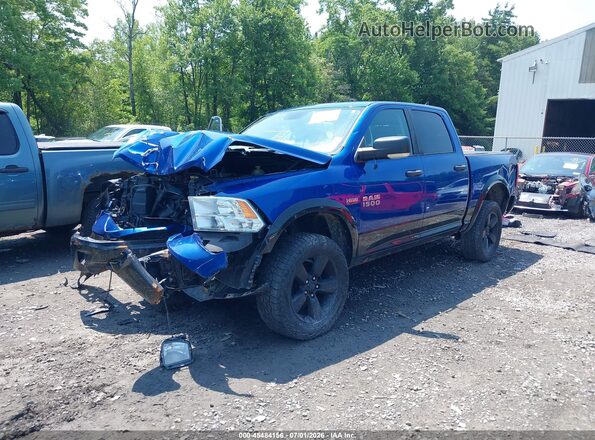 1C6RR7LT7GS267346 2016 RAM 1500 Blue Առջևի ձախ երեք քառորդ տեսարան
